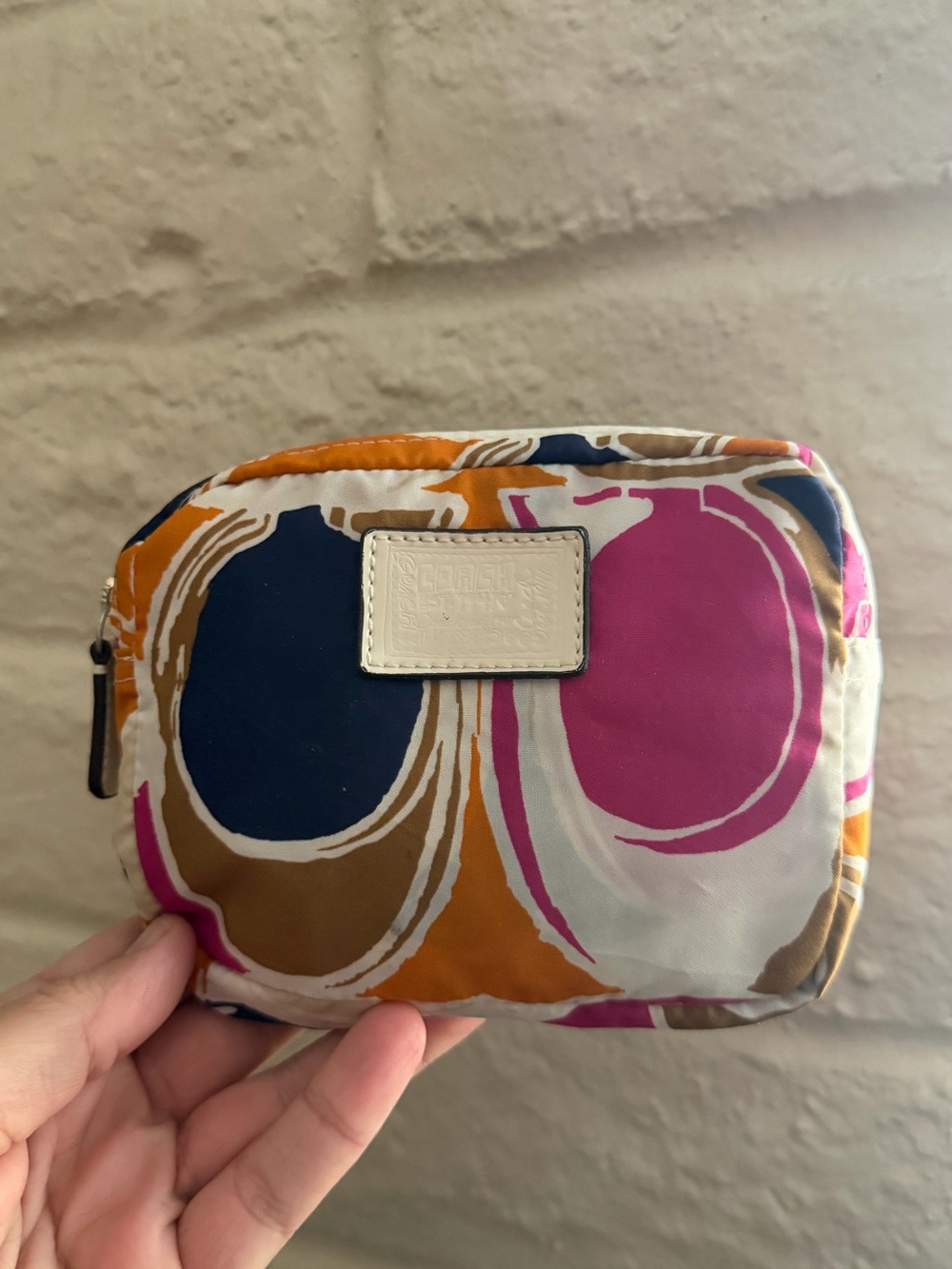Coach Poppy Monogram Foldable Tote Bag Y2K Vintage Rare